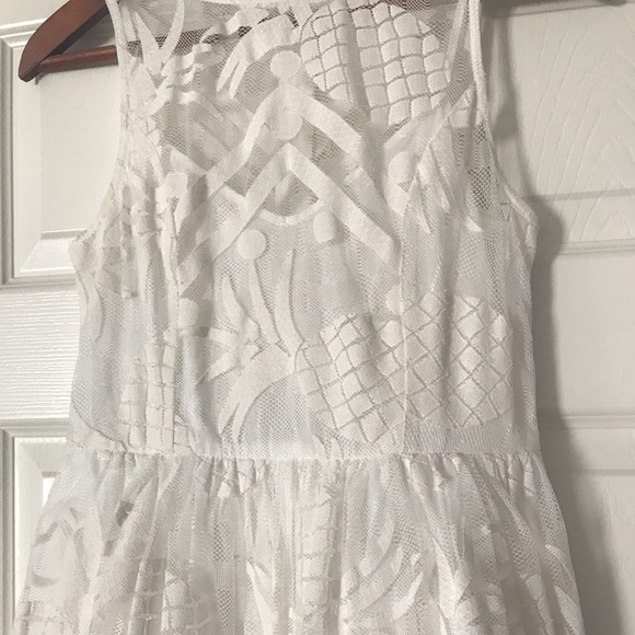 Anthropologie Lace Dress Pina Pineapple Fruit Fit and Flare Dress Women’s Size 2 - Picture 6 of 15
